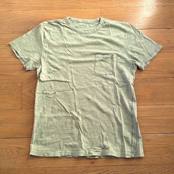 EVERLANE Men’s Light Green Heathered Cotton SS Tee - Picture 1 of 8